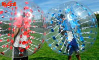 make preparations to play zorb ball